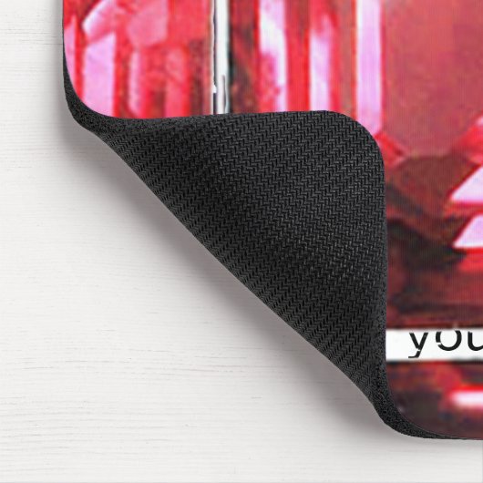 Roze Ruby edelsteen Muismat (Hoek)