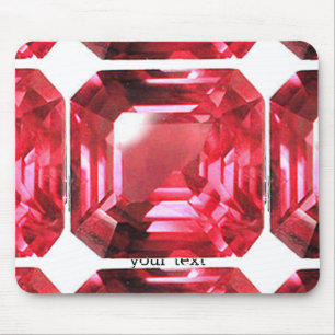 Roze Ruby edelsteen Muismat