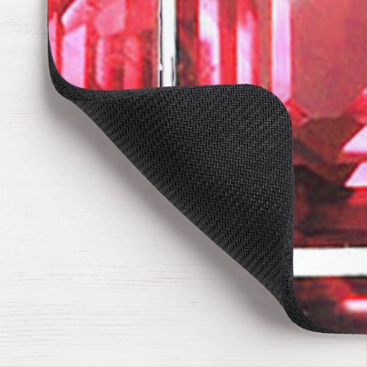 Roze Ruby edelsteen Muismat (Hoek)