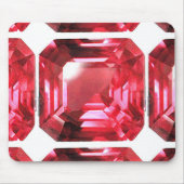 Roze Ruby edelsteen Muismat (Voorkant)