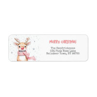Roze Rudolph Rendier Kerstretour Adres