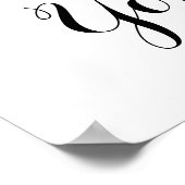 Roze Ruffle Pants Pearls Girl Baby shower Poster (Hoek)