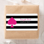 Roze ruimte van schoppen etiket (Insitu)