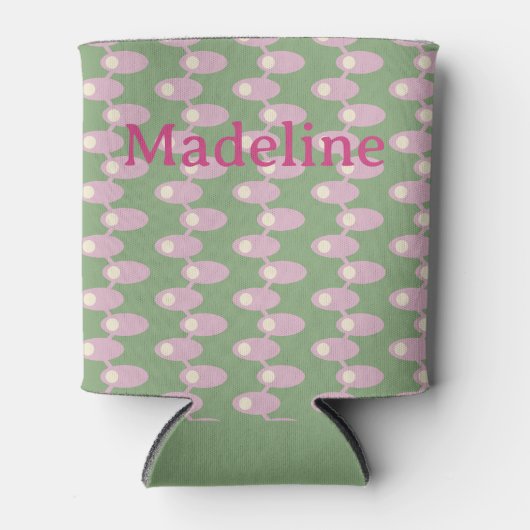 Roze Ruimteschepen Blikjeskoeler (Voorkant)