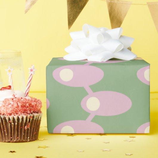 Roze Ruimteschepen Cadeaupapier (Verjaardagsfeest)