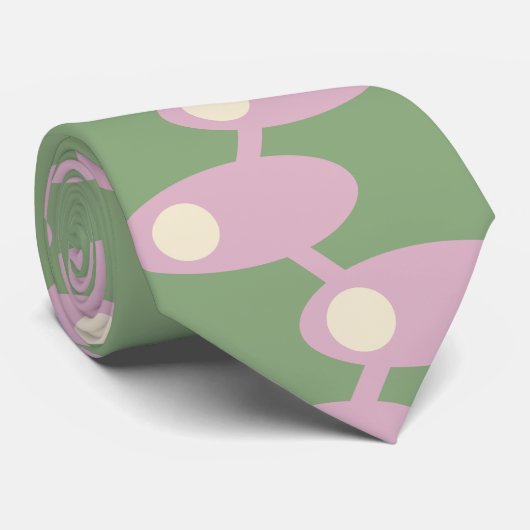 Roze Ruimteschepen Stropdas (Opgerold)