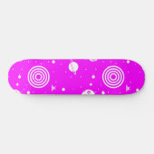 Roze ruimtevaart persoonlijk skateboard (Horizontaal)