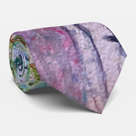 Roze ruis Stropdas (Opgerold)