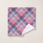 Roze ruit bad handdoek (Wasdoekje)