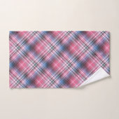 Roze ruit bad handdoek (Handdoek)