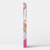 Roze ruit Case-Mate iPhone case (Achterkant / Links)