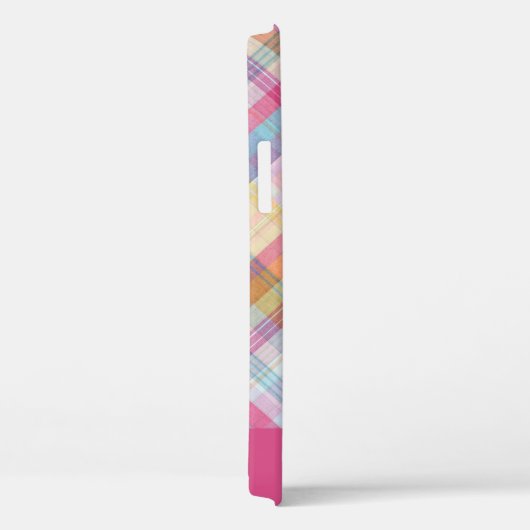 Roze ruit Case-Mate iPhone case (Achterkant / Rechts)
