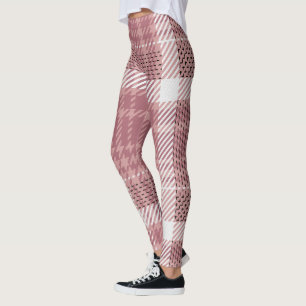 Roze ruit  leggings