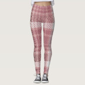 Roze ruit  leggings (Voorkant)