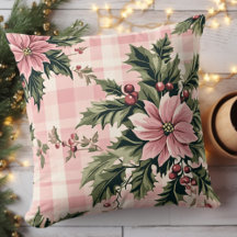 Roze ruit poinsettia Kerstmis