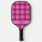 Roze ruit preppy pickleball-paddle pickleball paddle (Voorkant)