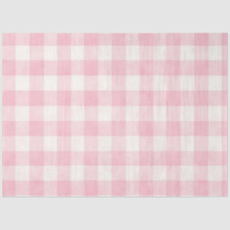 Roze ruit tissuepapier