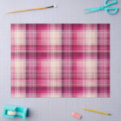Roze ruit tissuepapier (Craft)