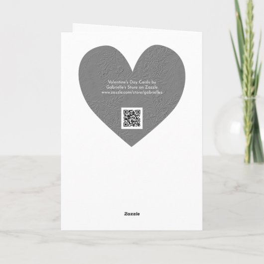 Roze ruit vintage hart Valentijnskaart Kaart (Achterkant)