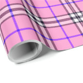 Roze ruitjes inpakpapier (Rol Hoek)
