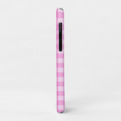 Roze ruitjes met zeeschelp- Case-Mate iPhone case (Achterkant/links)