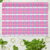 Roze ruitjes Pop Theedoek (Gevouwen)