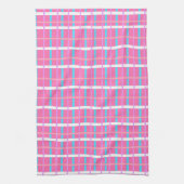 Roze ruitjes Pop Theedoek (Verticaal)