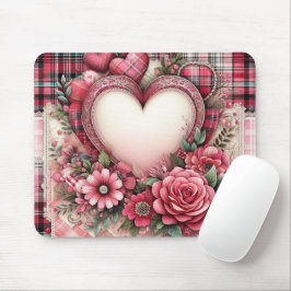 ROZE RUITJES VALENTIJN HARTEN EN BLOEMEN MUISMAT