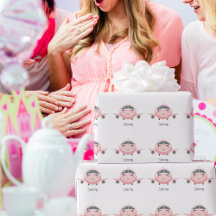 Roze ruitjespapier met leuk vliegtuig meisjesnaam