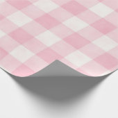 Roze ruitjespatroon cadeaupapier (Hoek)
