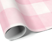 Roze ruitjespatroon cadeaupapier (Rol Hoek)