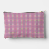 Roze ruitjesportemonnee etui (Achterkant)