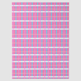 Roze ruitjesprint tissuepapier