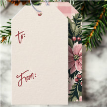 Roze ruitkerstster Kerstkaart heen en weer