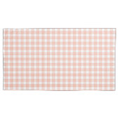 Roze ruitpatroon kussenhoes (Voorkant)