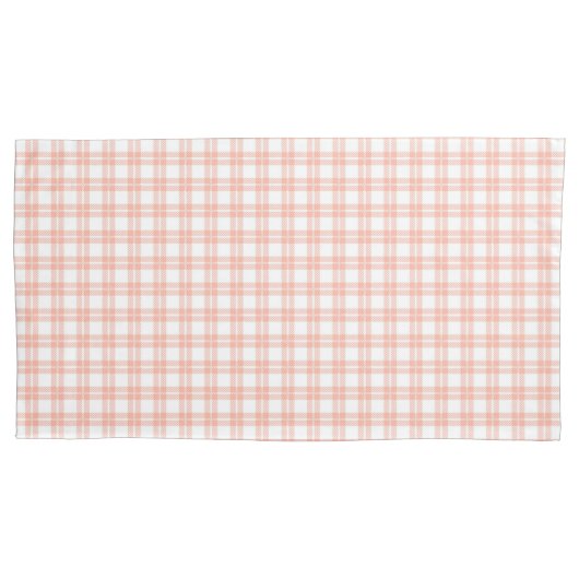 Roze ruitpatroon kussenhoes (Voorkant)