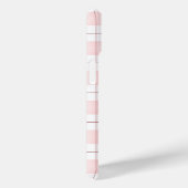 Roze ruitpatroon met naam Case-Mate iPhone case (Achterkant / Rechts)