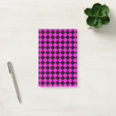 Roze ruitpatroon post-it® notes (Kantoor)