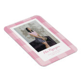 Roze ruitvormige afstudeeraankondigingsmagneet magneet (Rechterzijde)