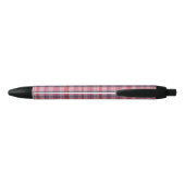 Roze ruitvormige gepersonaliseerde pen | One Owl A (Achterkant)