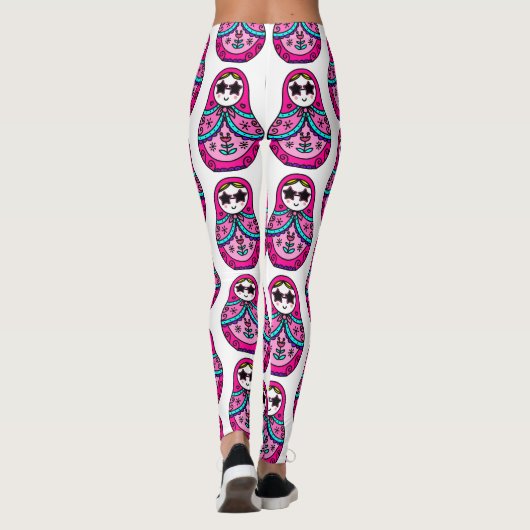 roze Russische dollar Leggings (Achterkant)