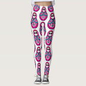 roze Russische dollar Leggings (Voorkant)