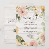 Roze Rustic BOHO drijft mammie tot bijenschoen Kaart (Voorkant / Achterkant)