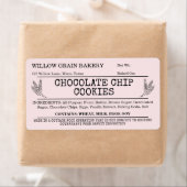 Roze Rustic Cottage Chocolate Chip Cookie Label (Insitu)