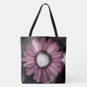 Roze Rustic Daisy Canvas tas (Voorkant)