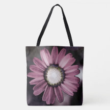 Roze Rustic Daisy Canvas tas