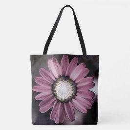 Roze Rustic Daisy Canvas tas