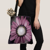 Roze Rustic Daisy Canvas tas (Dichtbij)
