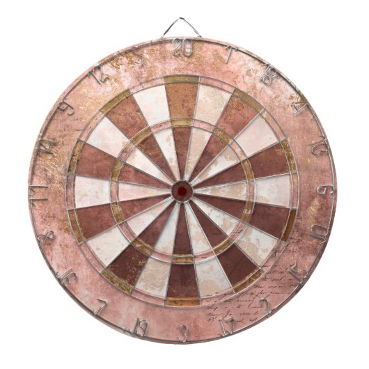  Roze Rustiek Dartbord (Voorkant)