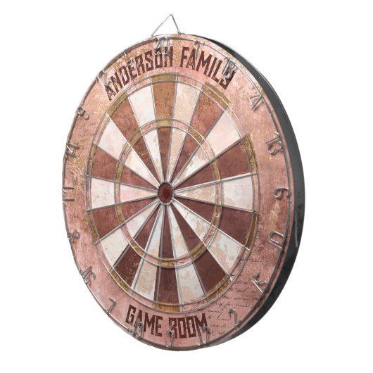  Roze Rustiek Dartbord (Voorkant Rechts)